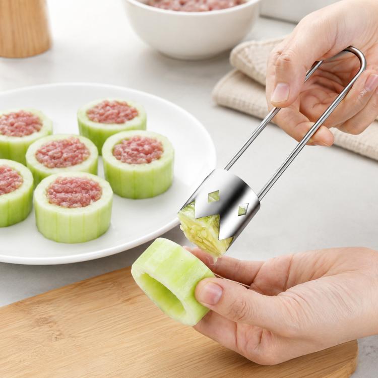 LsCook 304 Stainless Steel Corer Fruit Hole Digger - Color Box Packaging