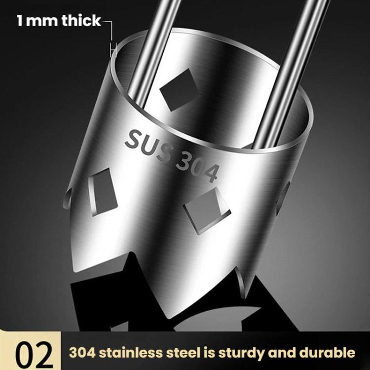 LsCook 304 Stainless Steel Corer Fruit Hole Digger - Color Box Packaging