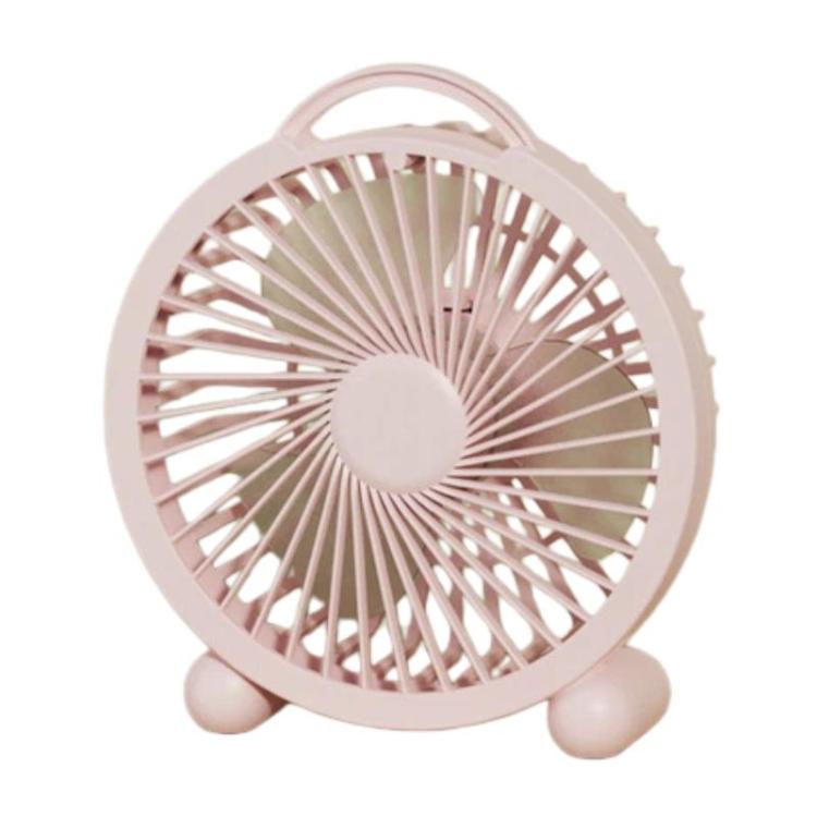 Portable Desktop Fan High-Wind Table Fan For Dormitory & Office, Spec: 4 inch Plug-in Pink