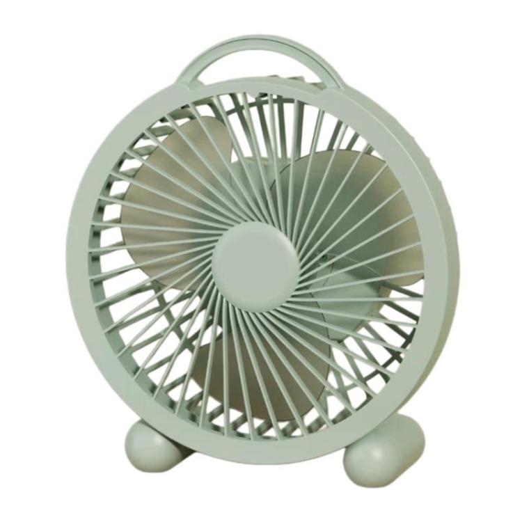 Portable Desktop Fan High-Wind Table Fan For Dormitory & Office, Spec: 6 inch Rechargeable Green