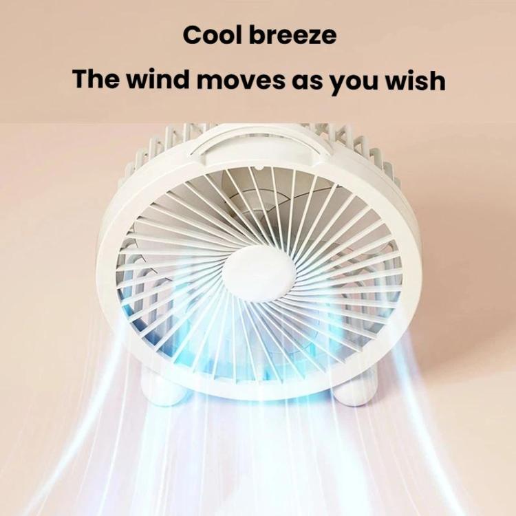 Portable Desktop Fan High-Wind Table Fan For Dormitory & Office, Spec: 4 inch Plug-in White
