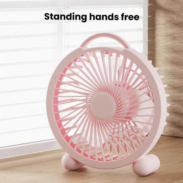 Portable Desktop Fan High-Wind Table Fan For Dormitory & Office, Spec: 4 inch Plug-in Green
