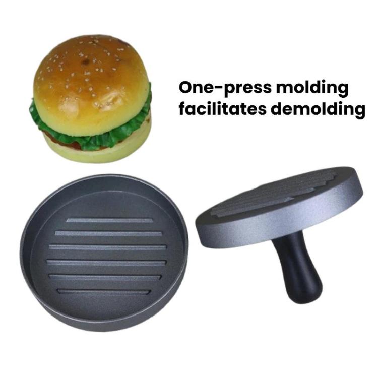 LsCook Hamburger Patty Mold Sandwich Breakfast Maker - 150g Black Handle