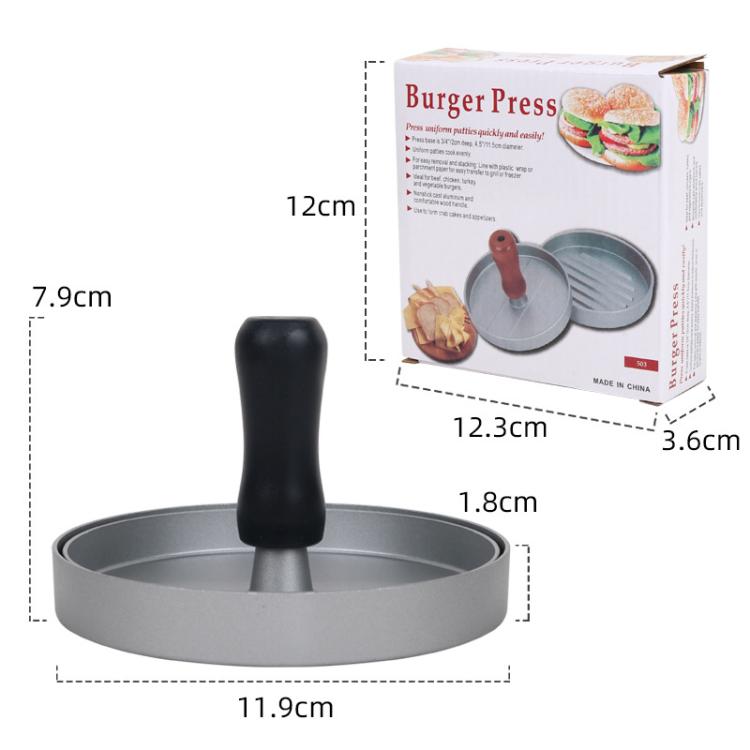 LsCook Hamburger Patty Mold Sandwich Breakfast Maker - 150g Black Handle