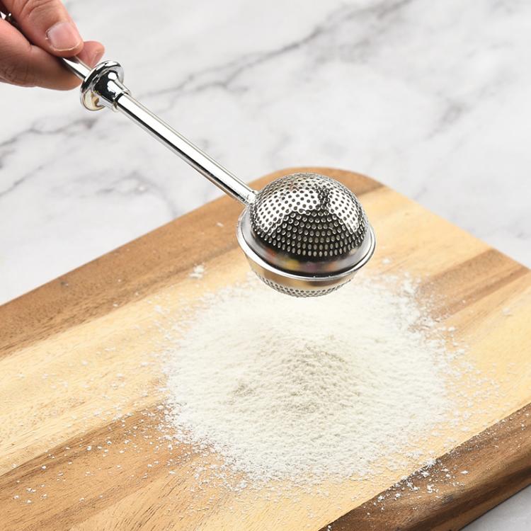 LsCook Full-hole 304 Stainless Steel Tea Strainer Round Telescopic Tea Infuser
