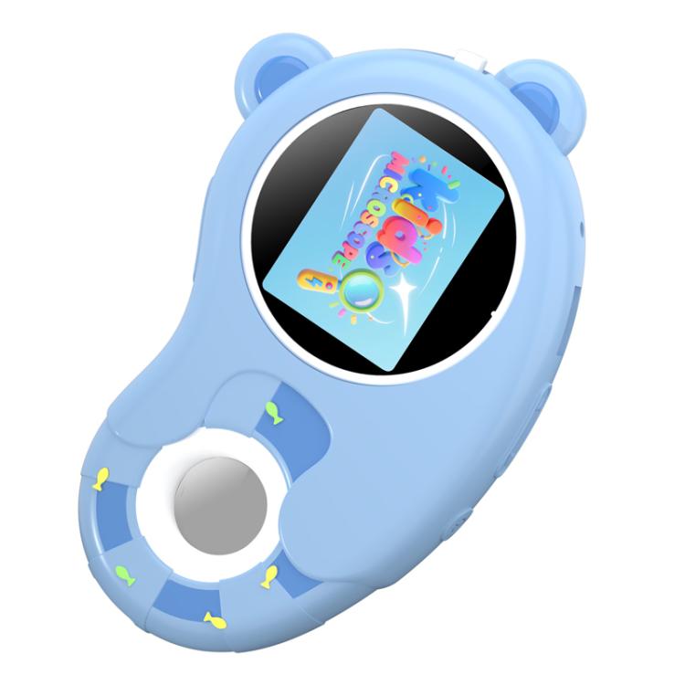 HM020H Portable HD Kids Digital Microscope Electronic Magnifier Science Toy - Blue