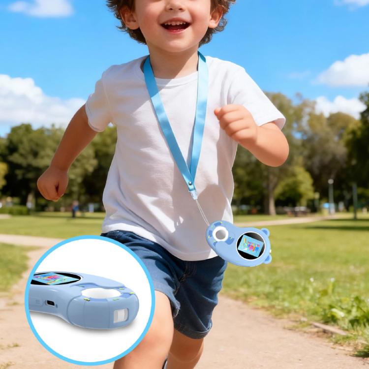 HM020H Portable HD Kids Digital Microscope Electronic Magnifier Science Toy - Blue