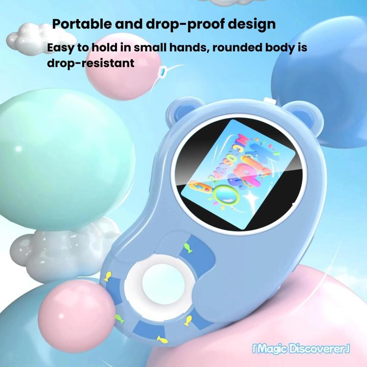 HM020H Portable HD Kids Digital Microscope Electronic Magnifier Science Toy - Blue