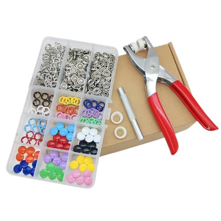 5-Claw Snap Buttons For Clothing Metal Snap Fastener Kit, Spec: 50 Hollow+50 Solid+Tools