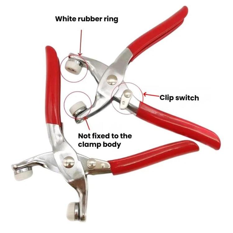 Metal 5-Claw Snap Button Set Colorful Snap Fasteners For Clothing, Spec: 100 Solid + Pliers