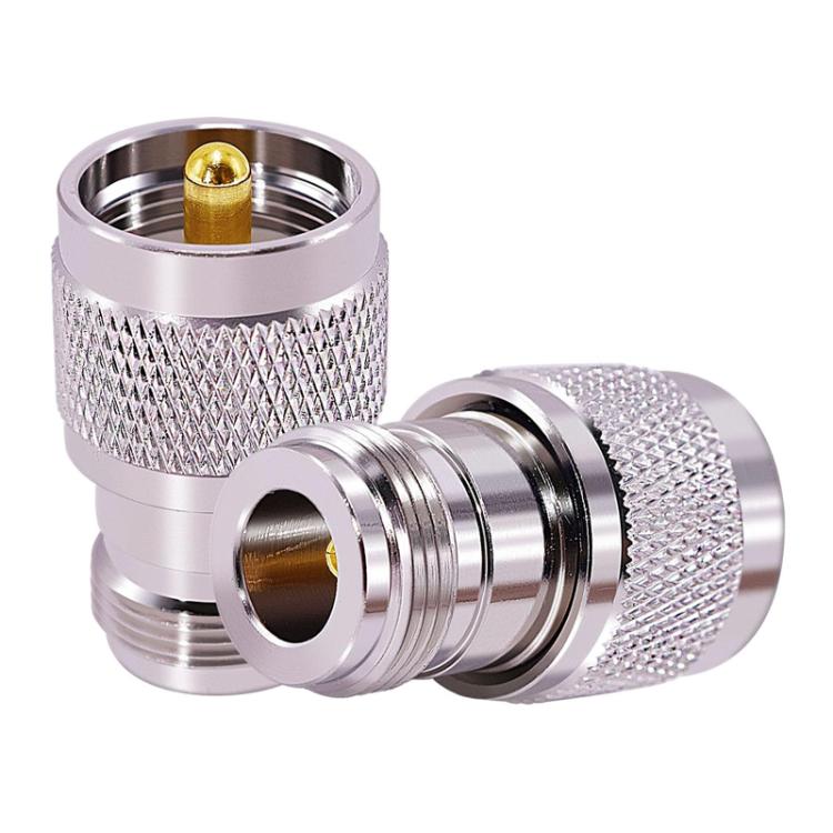 UHF Male To N Female Radio Frequency Coaxial Connector