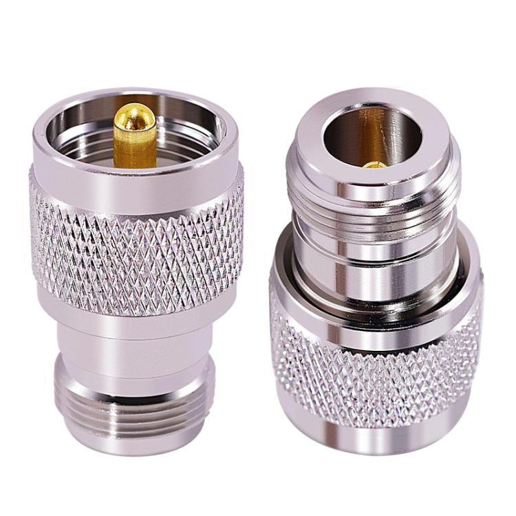 UHF Male To N Female Radio Frequency Coaxial Connector