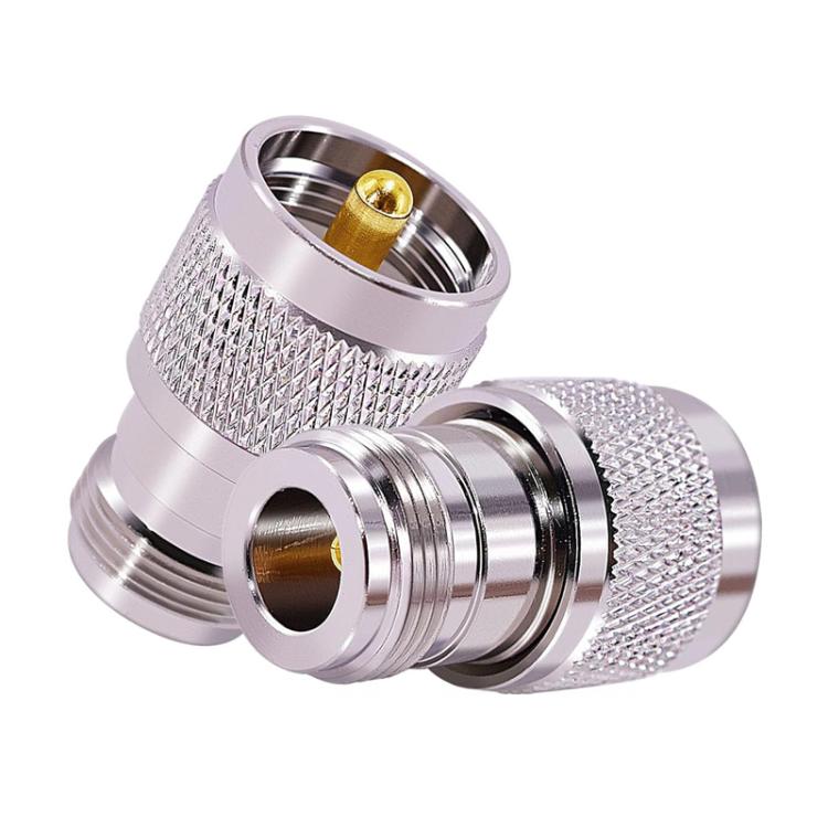UHF Male To N Female Radio Frequency Coaxial Connector