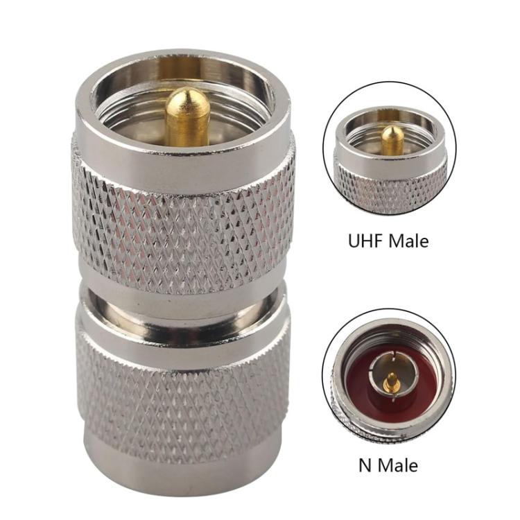 UHF Male To N Male Radio Frequency Coaxial Connector