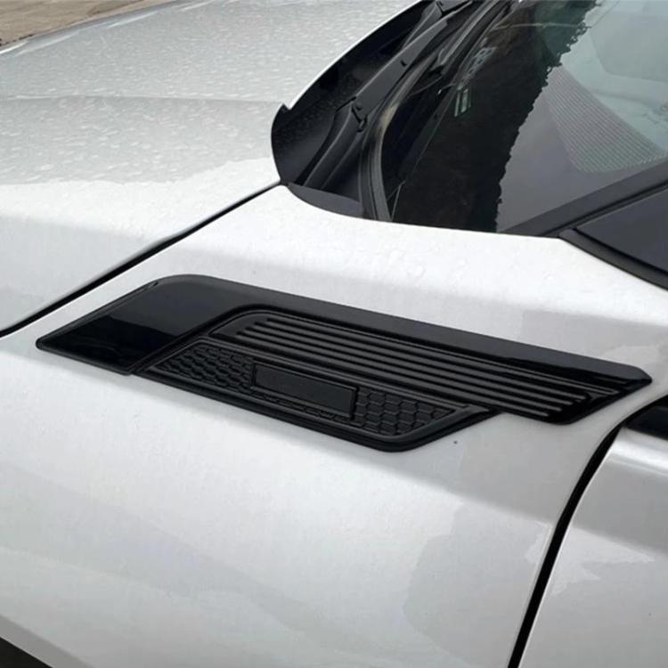 For Toyota RAV4 / Wildlander Car Exterior Door Handle Trim Front Fender Side Light Frame Sticker - Black