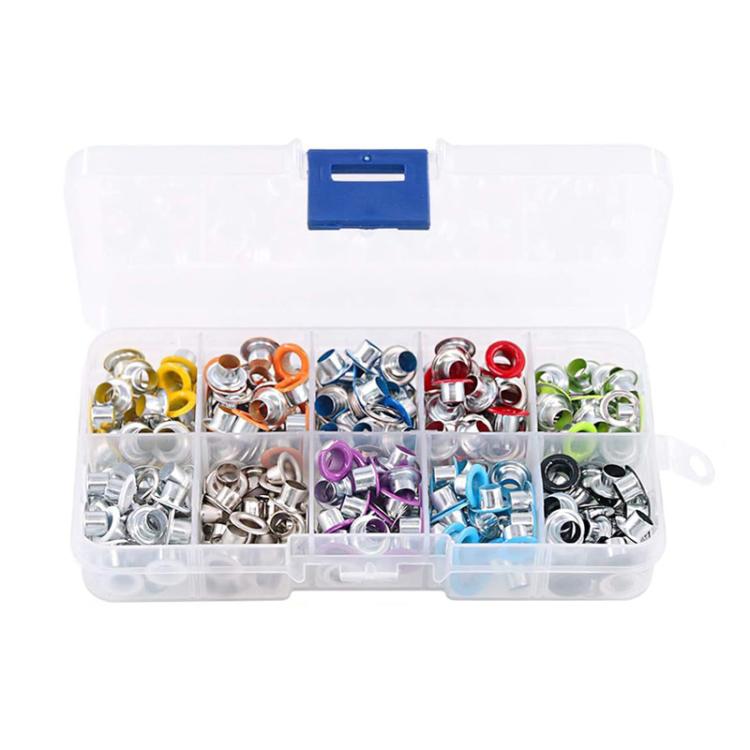 5mm Metal Eyelets For Clothing, Shoes & Belts, Spec: 10-Slot Storage Box