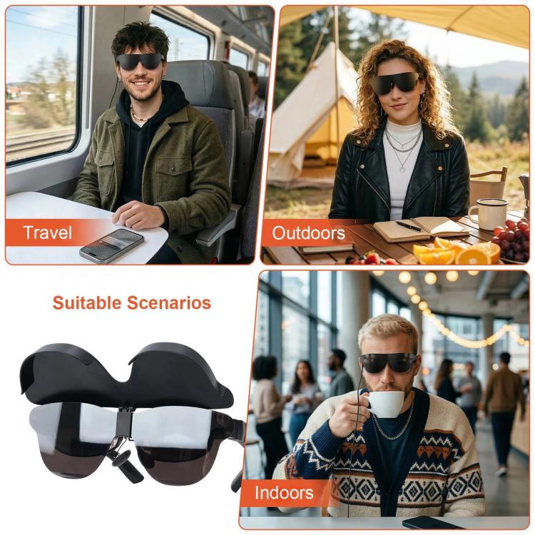 Flip-up Light Shield for RayNeo Air 3s/Air 3s Pro/Air 4/Air 4 Pro Ultra-Light  AR Glasses Privacy Cover