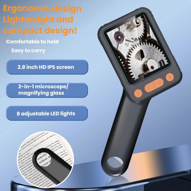 HM028B 2.8 inch HD Digital Microscope Portable Electronic Repair Magnifier