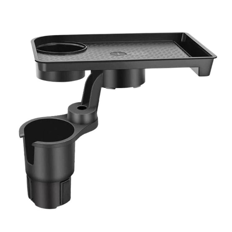 QY62 Car Central Control Water Cup Holder Food Tray & Cup Holder - Black