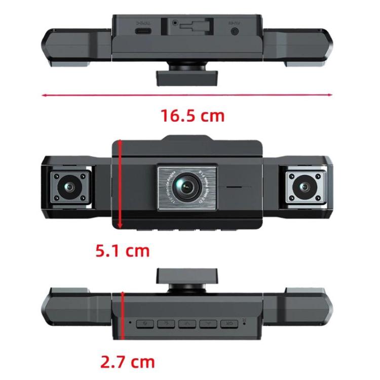 A32 Full HD 1080P Car Dash Camera Infrared Night Vision & Reverse Backup Camera, Spec: Front+Left+Right+Rear
