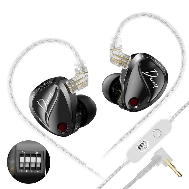 KZ Duonic Dual Power Triple Magnet Planar Magnetic 1.2m Wired HiFi Earphone, Color: Enhanced Tuning 3.5mm With Mic