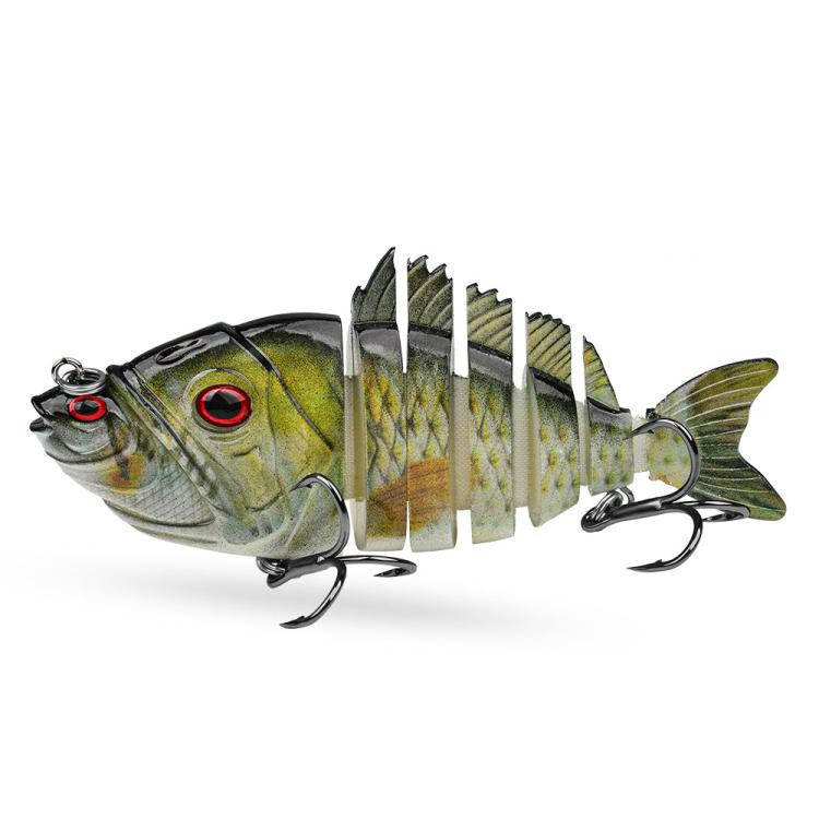 PROBEROS 7-Segment Jointed Swimbait Fishing Lures Hard Body Sinking Bait with Sharp Blood Groove Treble Hooks 4.25in 1.13oz