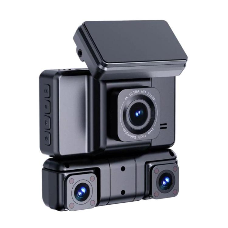 A9 HD Night Vision Dash Camera 360-Degree Parking Monitor With Mobile Phone Connection, Spec: Front+Left+Right