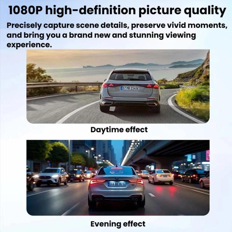 A9 HD Night Vision Dash Camera 360-Degree Parking Monitor With Mobile Phone Connection, Spec: Front+Left+Right+GPS Tracking Antenna
