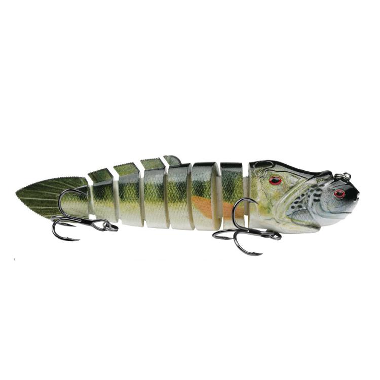 PROBEROS 8 Segment S-Swimming Hard Bait Multi-Jointed Swimbait Fishing Lures with 3D Eyes, Inner Rattle Ball  13cm/29.4g