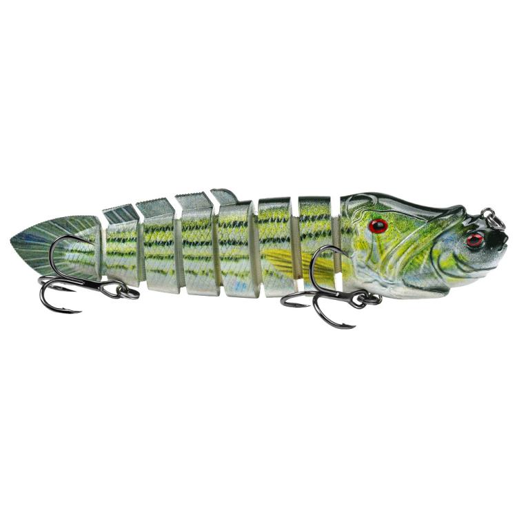 PROBEROS 8 Segment S-Swimming Hard Bait Multi-Jointed Swimbait Fishing Lures with 3D Eyes, Inner Rattle Ball  16.7cm/56.7g