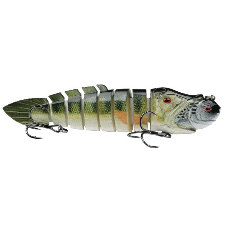 PROBEROS 8 Segment S-Swimming Hard Bait Multi-Jointed Swimbait Fishing Lures with 3D Eyes, Inner Rattle Ball  16.7cm/56.7g