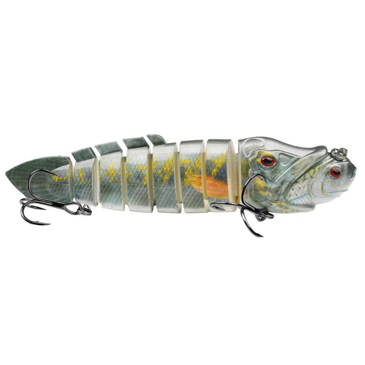 PROBEROS 8 Segment S-Swimming Hard Bait Multi-Jointed Swimbait Fishing Lures with 3D Eyes, Inner Rattle Ball  16.7cm/56.7g