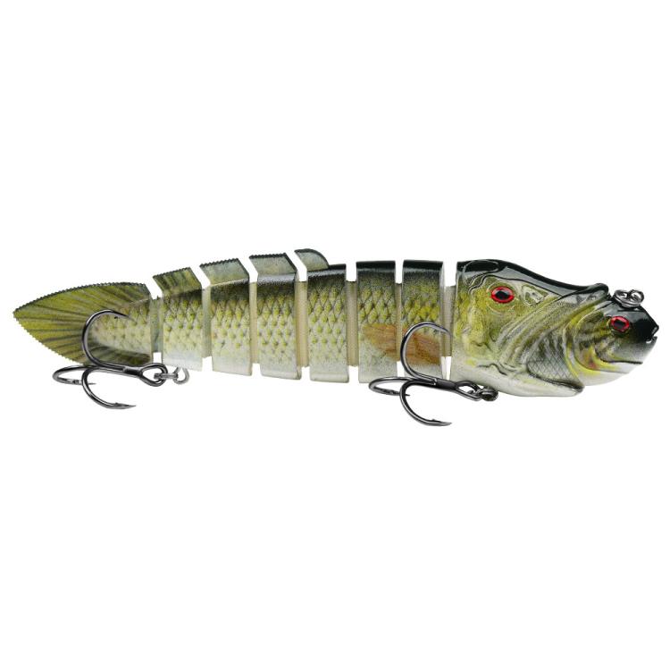 PROBEROS 8 Segment S-Swimming Hard Bait Multi-Jointed Swimbait Fishing Lures with 3D Eyes, Inner Rattle Ball  16.7cm/56.7g