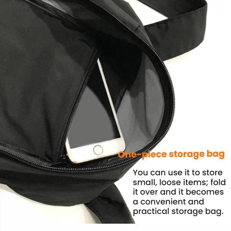 Foldable Waterproof Extra Large Motorcycle Helmet Backpack - Black