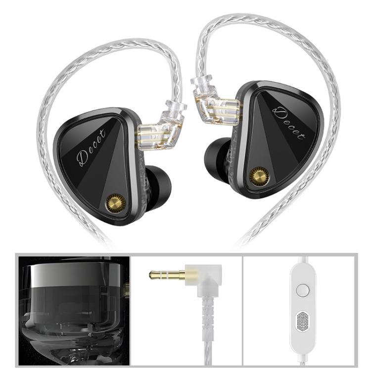 KZ Decet 3.5mm Array-style 10-Driver Dynamic 1.2m Wired Earphone, Spec: Original Sound With Mic