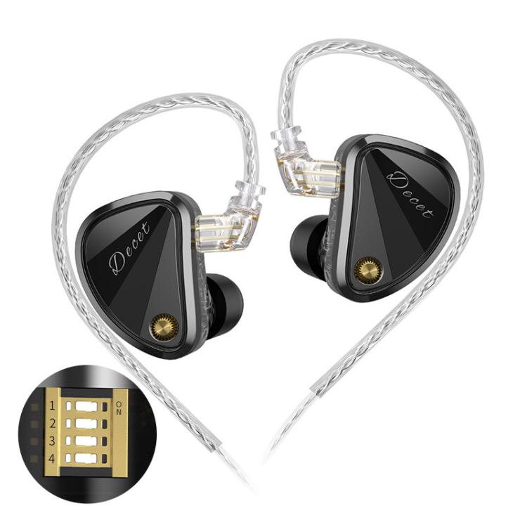 KZ Decet 3.5mm Array-style 10-Driver Dynamic 1.2m Wired Earphone, Spec: Tuned Standard