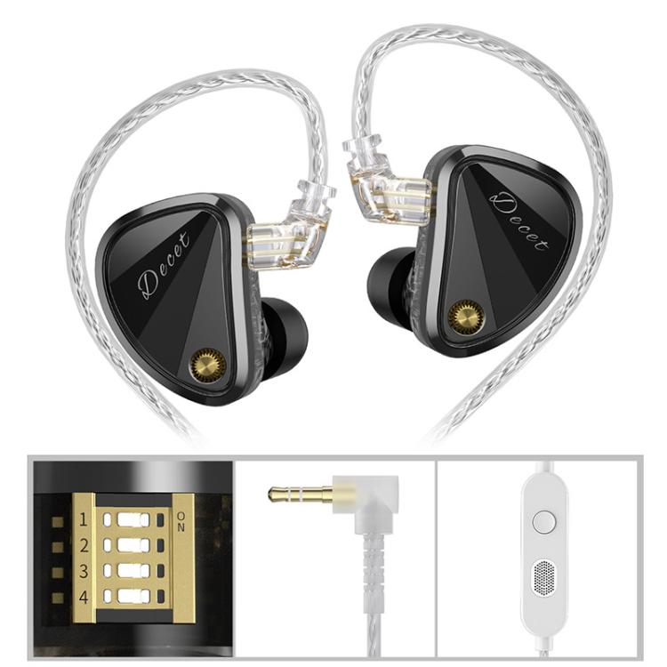KZ Decet 3.5mm Array-style 10-Driver Dynamic 1.2m Wired Earphone, Spec: Tuned With Mic