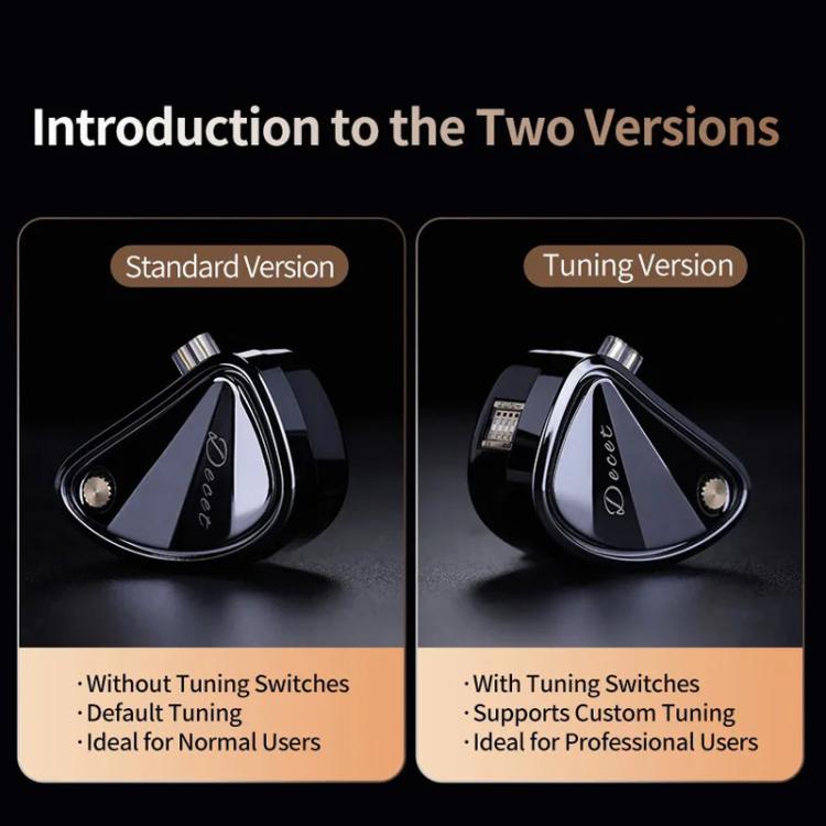 KZ Decet 3.5mm Array-style 10-Driver Dynamic 1.2m Wired Earphone, Spec: Tuned Standard