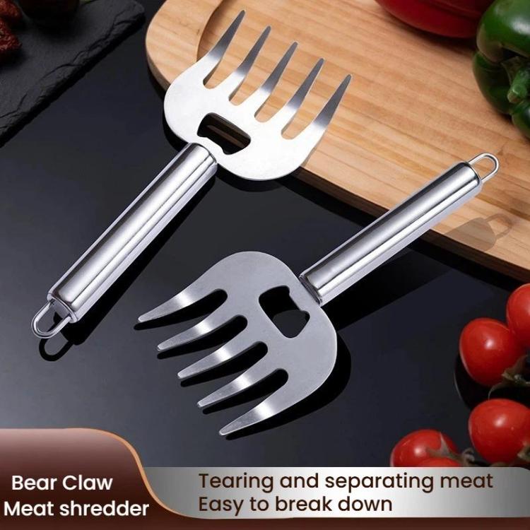 LsCook Multifunctional Bear Claw Shape Hand Guard Meat BBQ Shredder, Spec: All-Steel