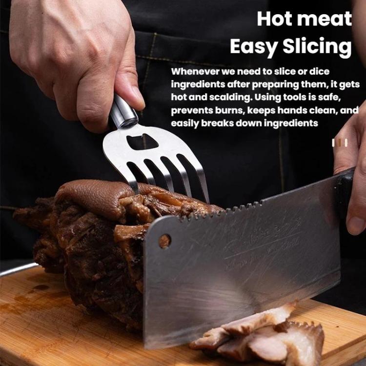 LsCook Multifunctional Bear Claw Shape Hand Guard Meat BBQ Shredder, Spec: All-Steel