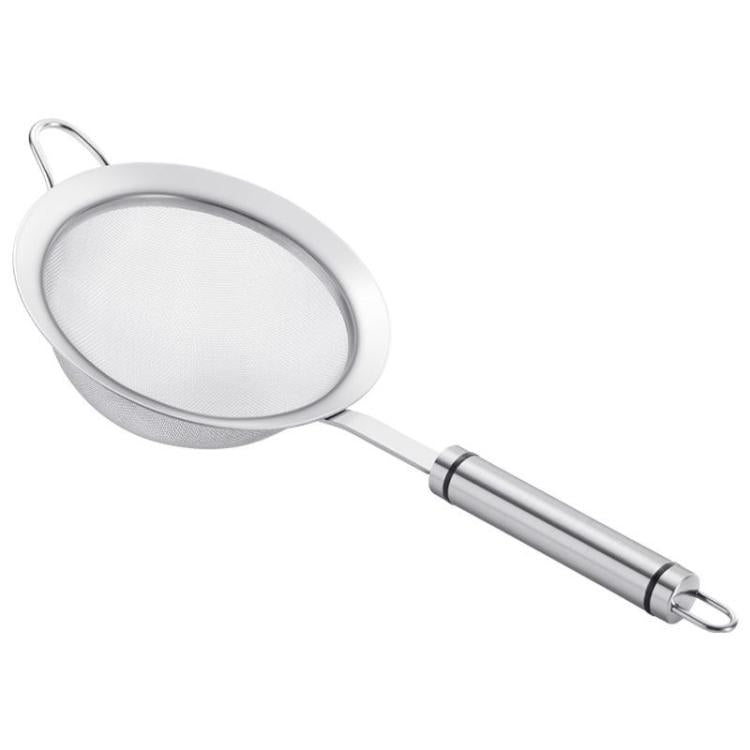 LsCook Single Hook Strainer Spoon 304 Stainless Steel Filter Mesh, Size: 12cm