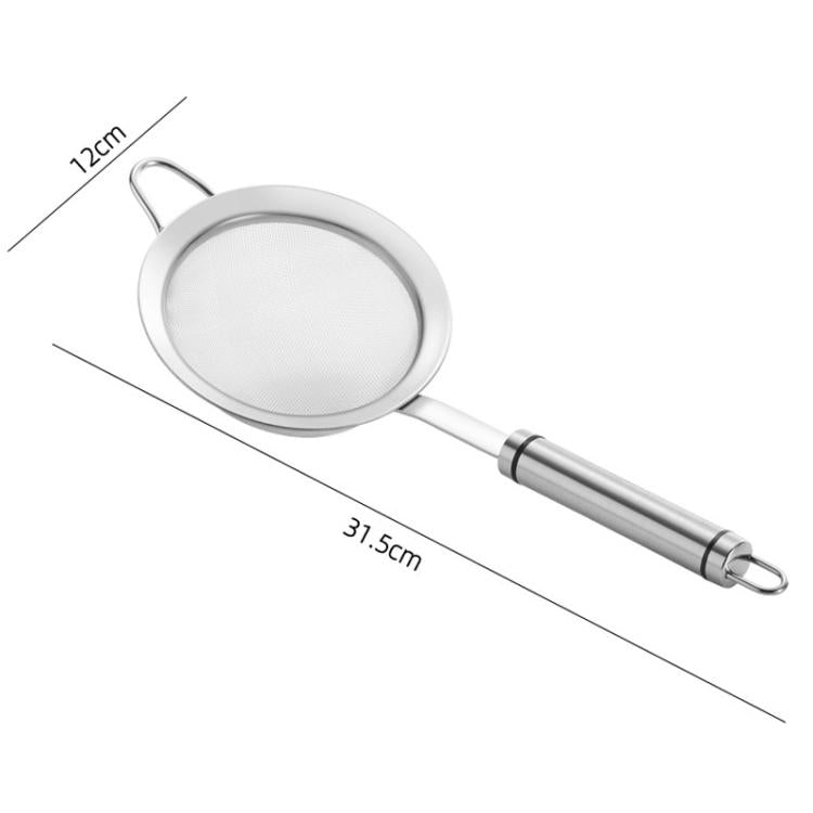 LsCook Single Hook Strainer Spoon 304 Stainless Steel Filter Mesh, Size: 12cm