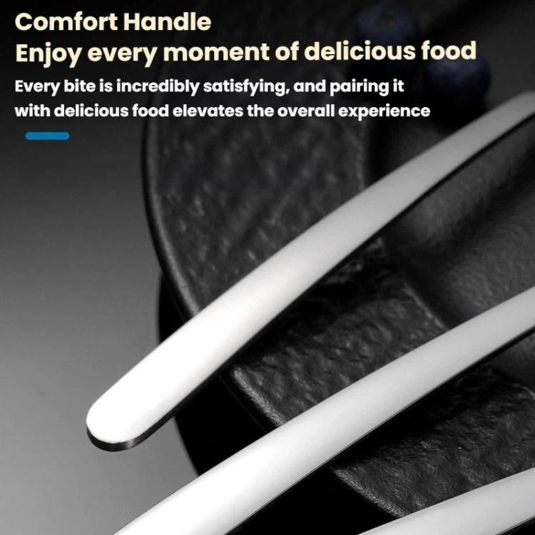 LsCook 304 Stainless Steel Salad Spoon Fork Instant Noodle Pasta Fork, Spec: Medium