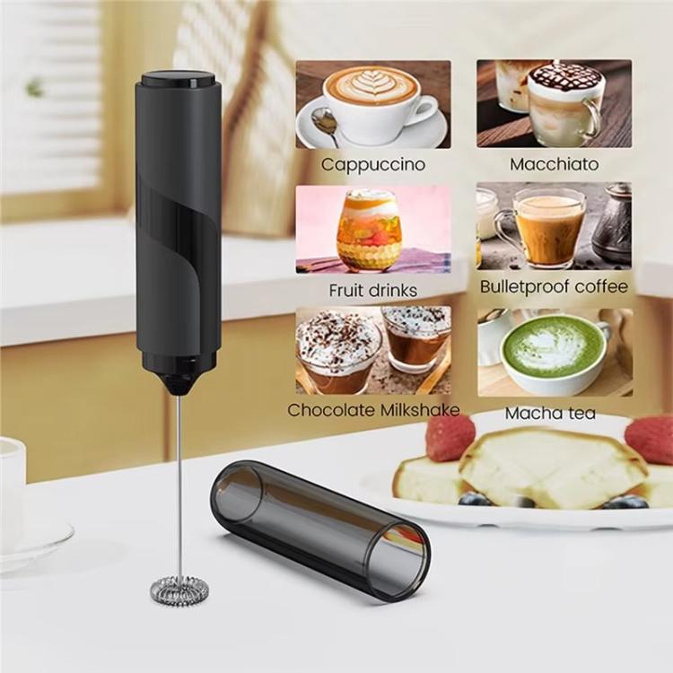 LsCook Coffee Milk Frother Compact Home Baking Tool Handheld Electric Milk Whisk - With Tube