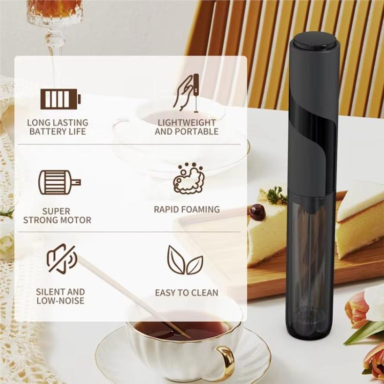LsCook Coffee Milk Frother Compact Home Baking Tool Handheld Electric Milk Whisk - With Tube