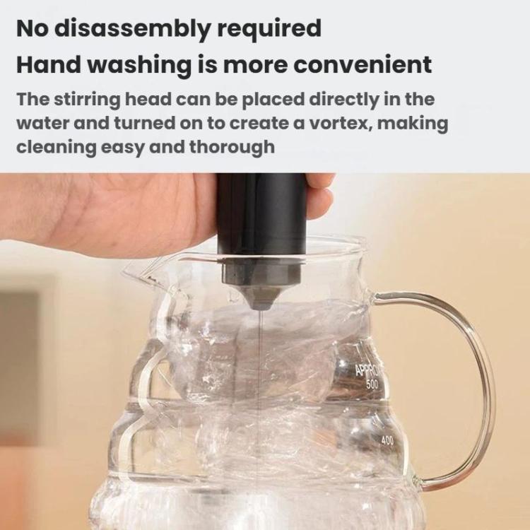 LsCook Coffee Milk Frother Compact Home Baking Tool Handheld Electric Milk Whisk - With Tube