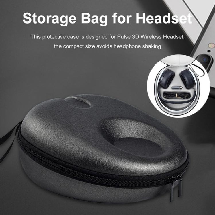 For Sony PS5 PULSE 3D Portable Bluetooth Headphones Storage Box EVA Shockproof Storage Case