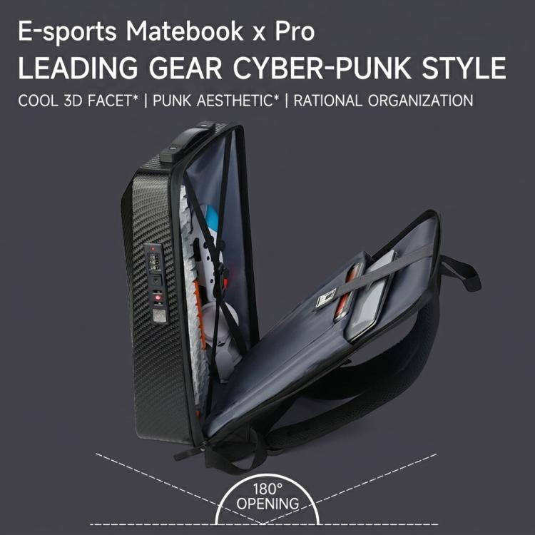 Hard Shell Laptop Backpack for Men 16inch Gaming Backpack with Combination Lock & USB Port