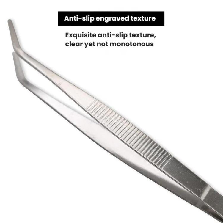 LsCook 20cm Extra Long Thick 401 Stainless Steel Tea Tongs Tea Tweezers