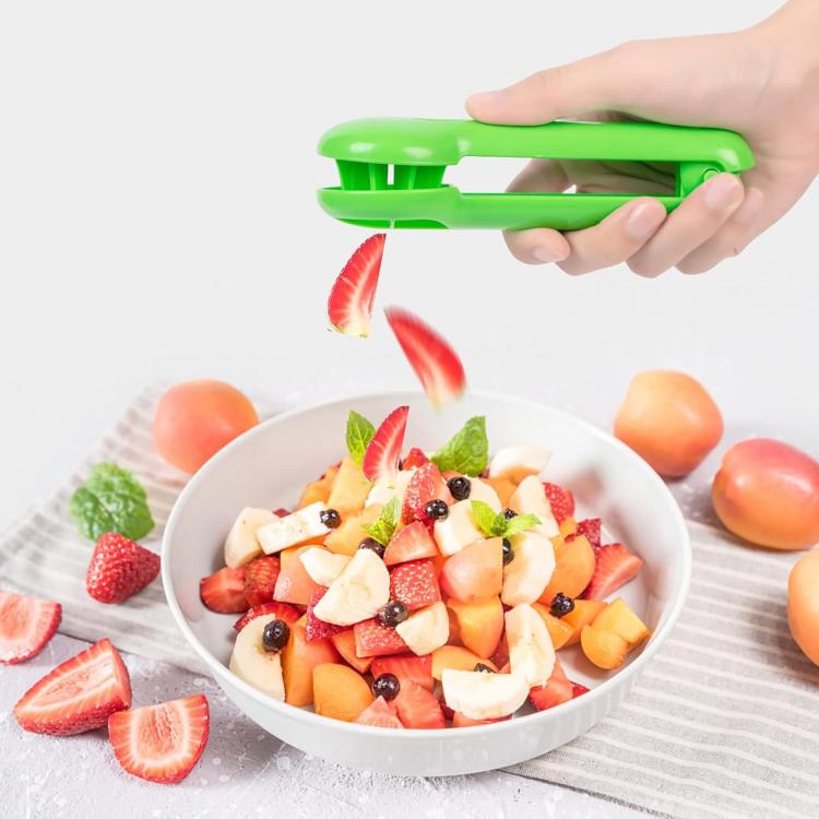 LsCook Fruit Cutter Strawberry Slicer - Green